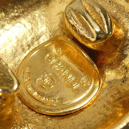 Chanel Earrings Logo Gold Plated
