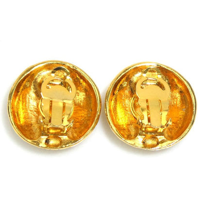 Chanel Earrings Logo Gold Plated