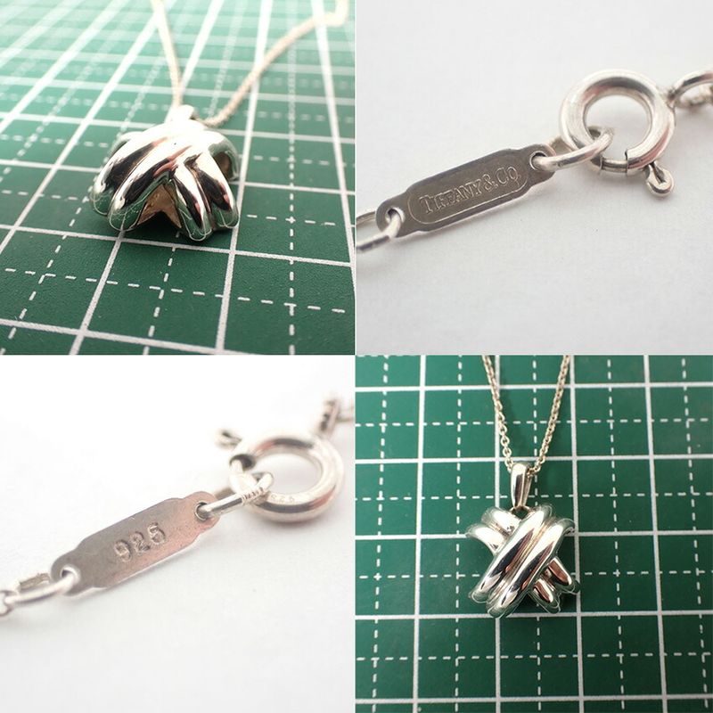 Tiffany & Co 925 Signature Cross Pendant Necklace