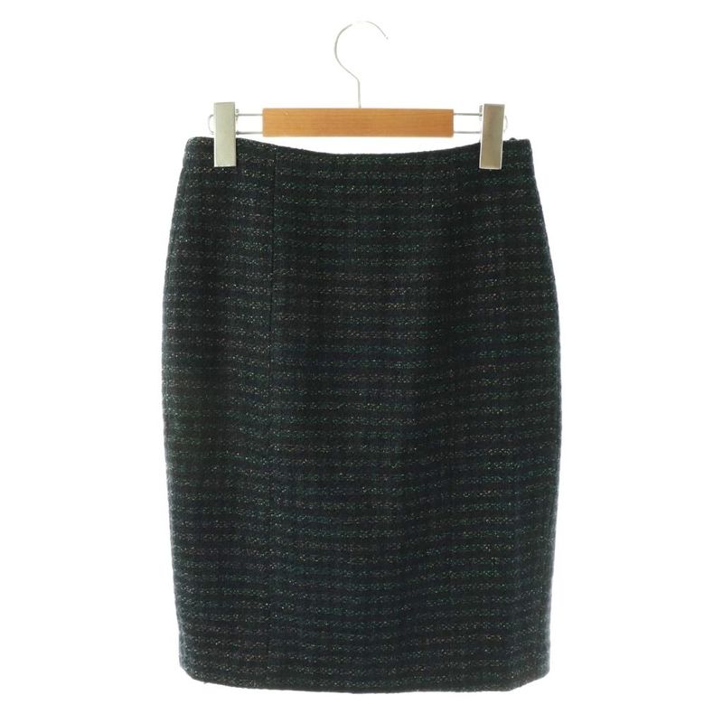 Fendi Suit Set Jacket Tight Skirt Lame 38 Black Multicolor ES