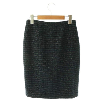 Fendi Suit Set Jacket Tight Skirt Lame 38 Black Multicolor ES