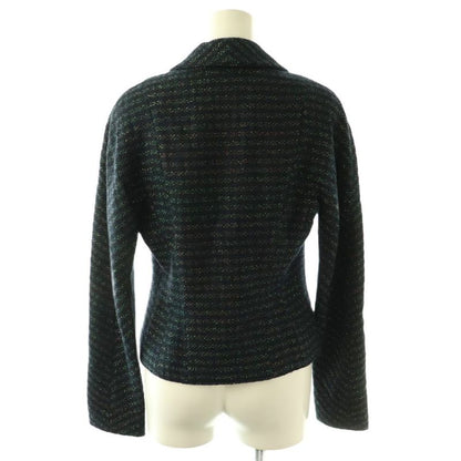 Fendi Suit Set Jacket Tight Skirt Lame 38 Black Multicolor ES