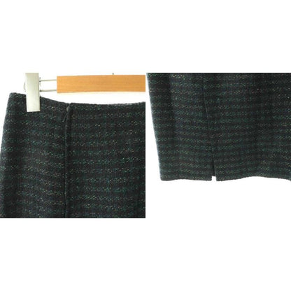 Fendi Suit Set Jacket Tight Skirt Lame 38 Black Multicolor ES