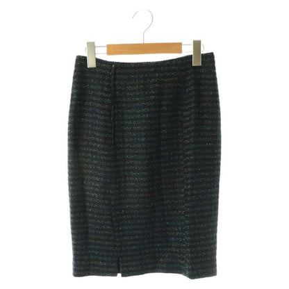 Fendi Suit Set Jacket Tight Skirt Lame 38 Black Multicolor ES