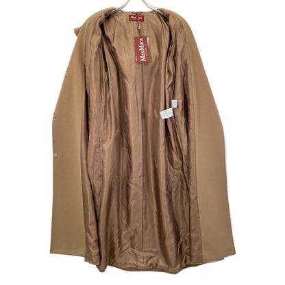 Max Mara Maxmara Studio Camel Wall 100 Belted Coat US 6