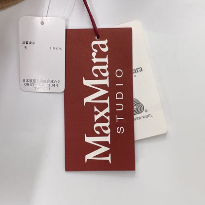 Max Mara Maxmara Studio Camel Wall 100 Belted Coat US 6