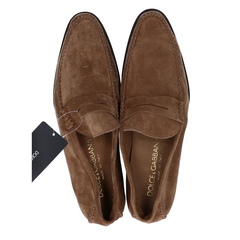 Dolce & Gabbana Suede Coin Loafer 6.5