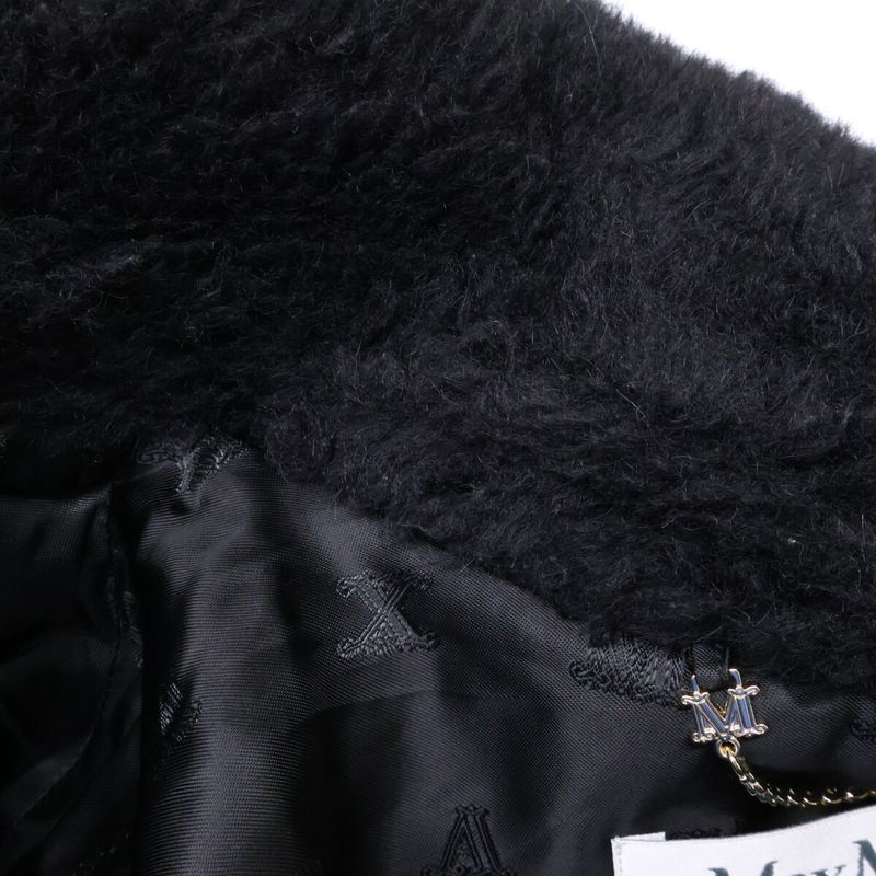 Max Mara Alpaca Silk Blend Teddy Bear Cape Poncho