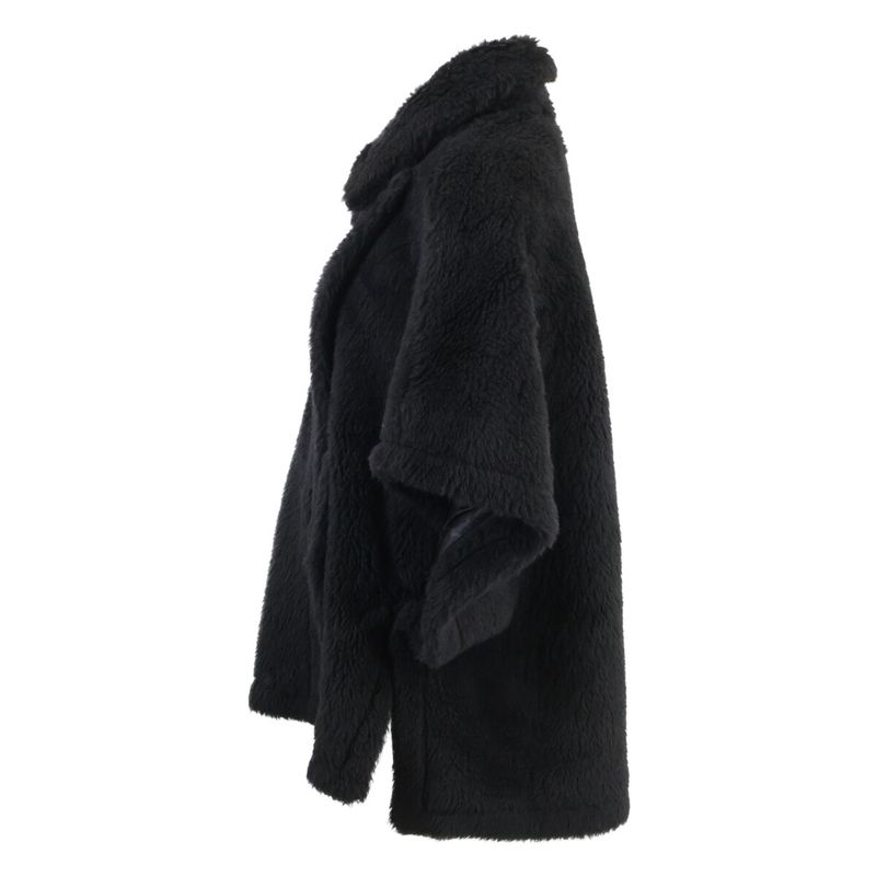 Max Mara Alpaca Silk Blend Teddy Bear Cape Poncho