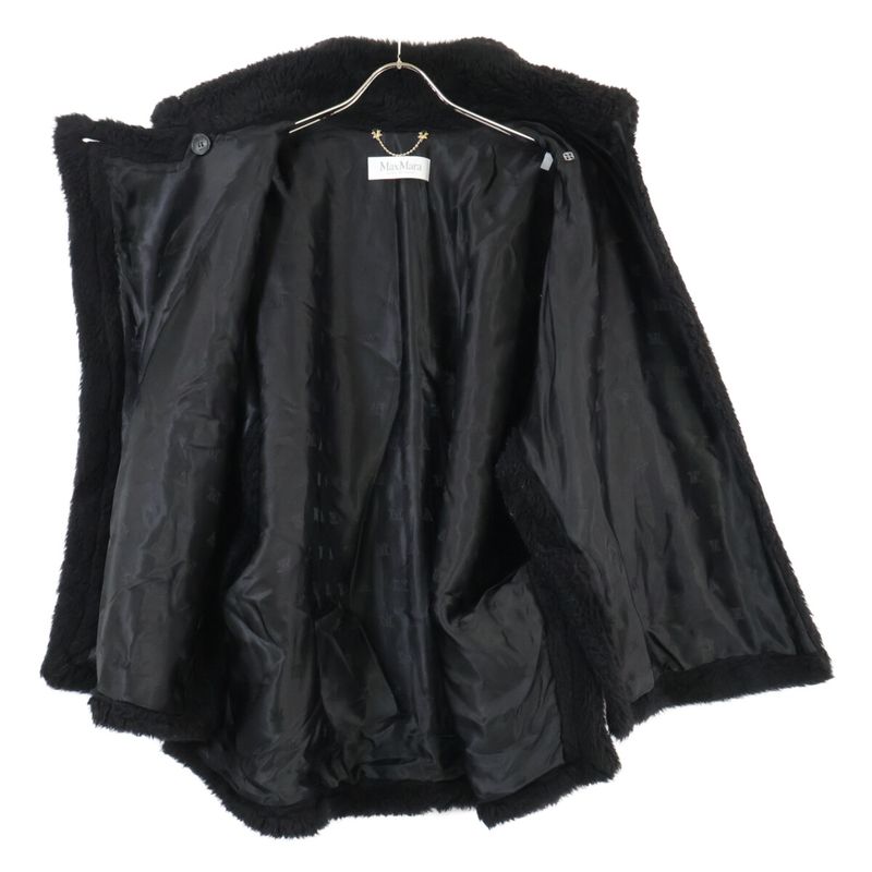 Max Mara Alpaca Silk Blend Teddy Bear Cape Poncho