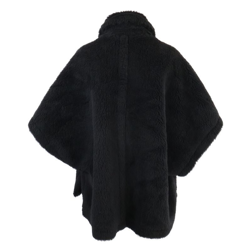 Max Mara Alpaca Silk Blend Teddy Bear Cape Poncho