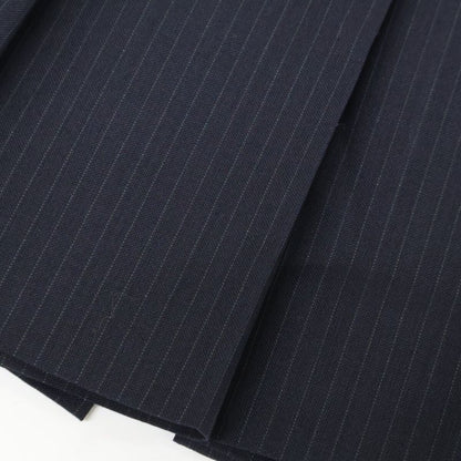 Miu Miu Pinstripe Skirt Belt Pleats 38