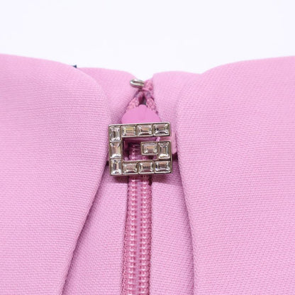 Gucci Pink Wool Silk Sleeveless Creep Dress