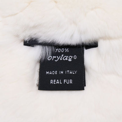Chanel Orylag Rabbit Fur CC Logo Scarf