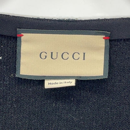 Gucci Gray Sequin Knit Cardigan