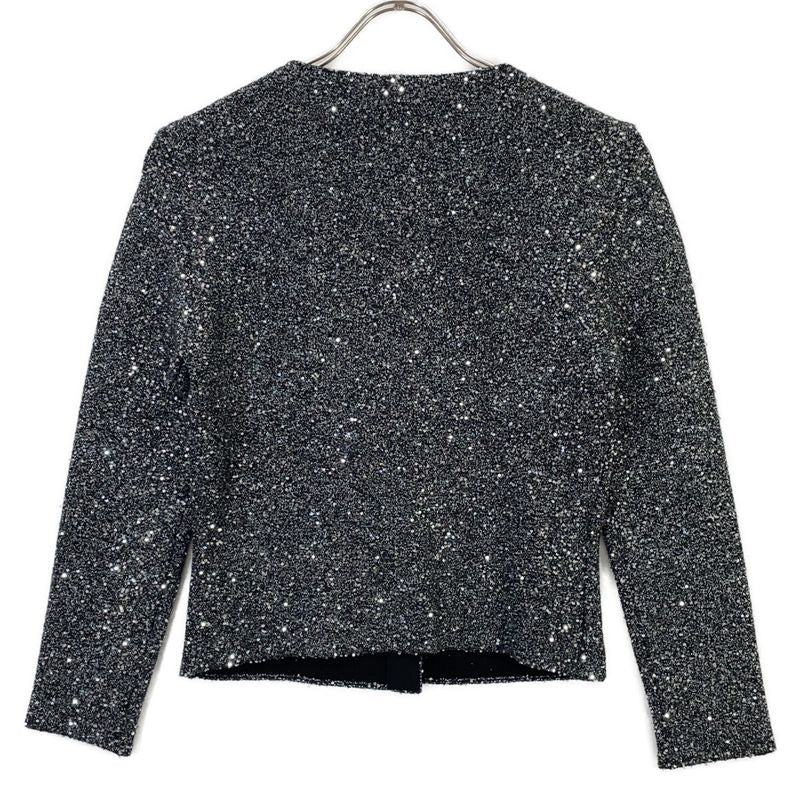 Gucci Gray Sequin Knit Cardigan