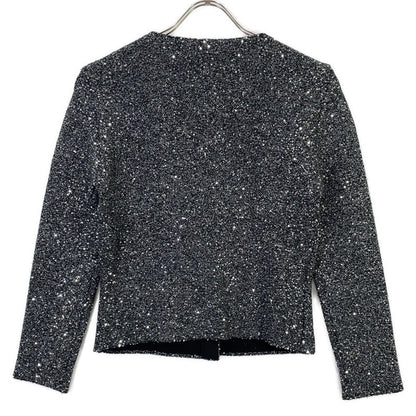 Gucci Gray Sequin Knit Cardigan