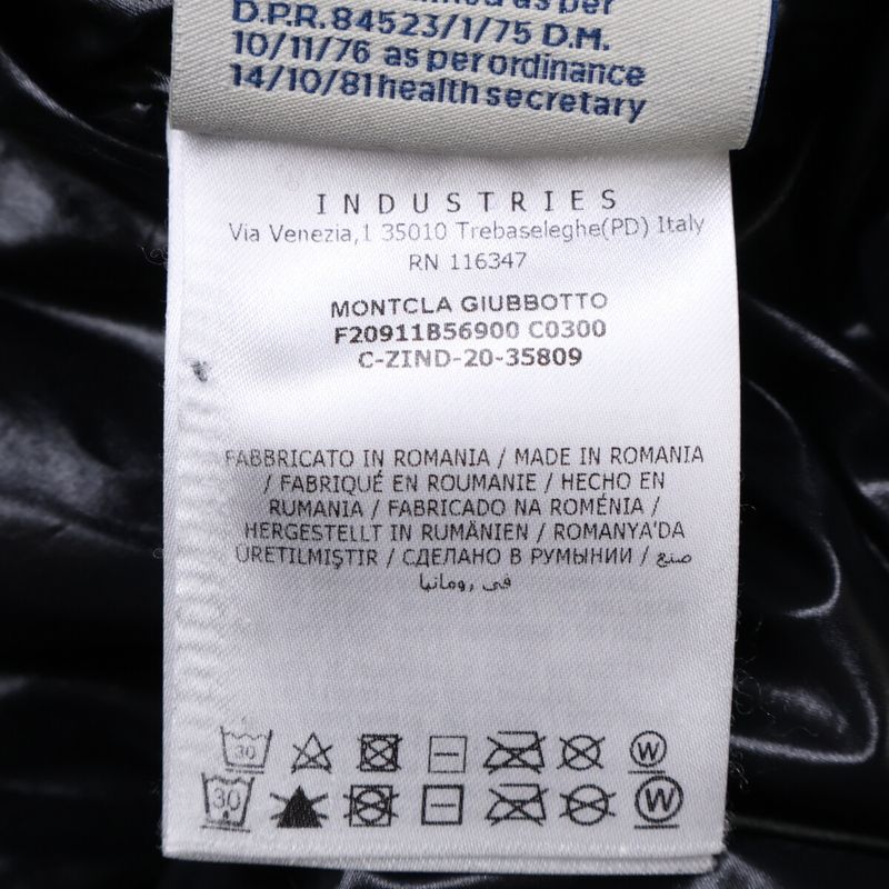 Moncler Black Montcla Down Jacket 1