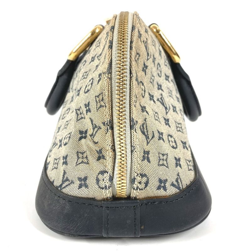 Louis Vuitton Handbag Alma Long Monogram Mini Canvas Navy