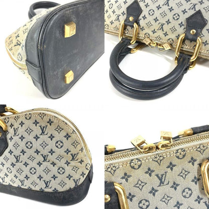 Louis Vuitton Handbag Alma Long Monogram Mini Canvas Navy