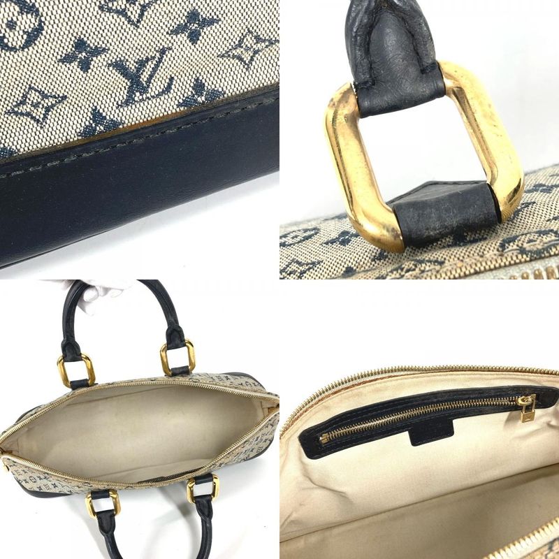 Louis Vuitton Handbag Alma Long Monogram Mini Canvas Navy