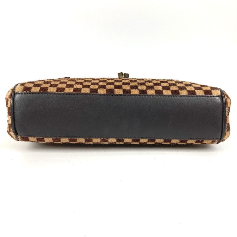 Louis Vuitton Handbag Lion Calf Hair Brown