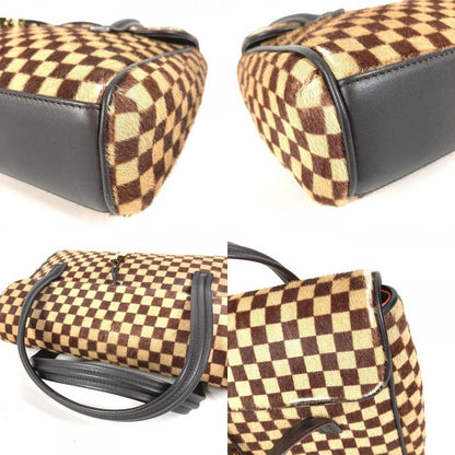 Louis Vuitton Handbag Lion Calf Hair Brown