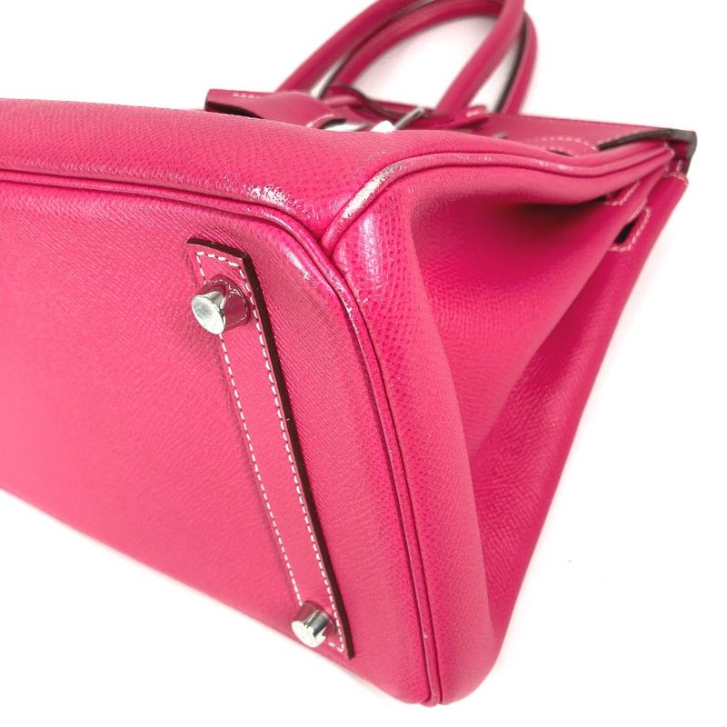 Hermes Handbag Birkin 30 Epsom Rose Tyrian Pink