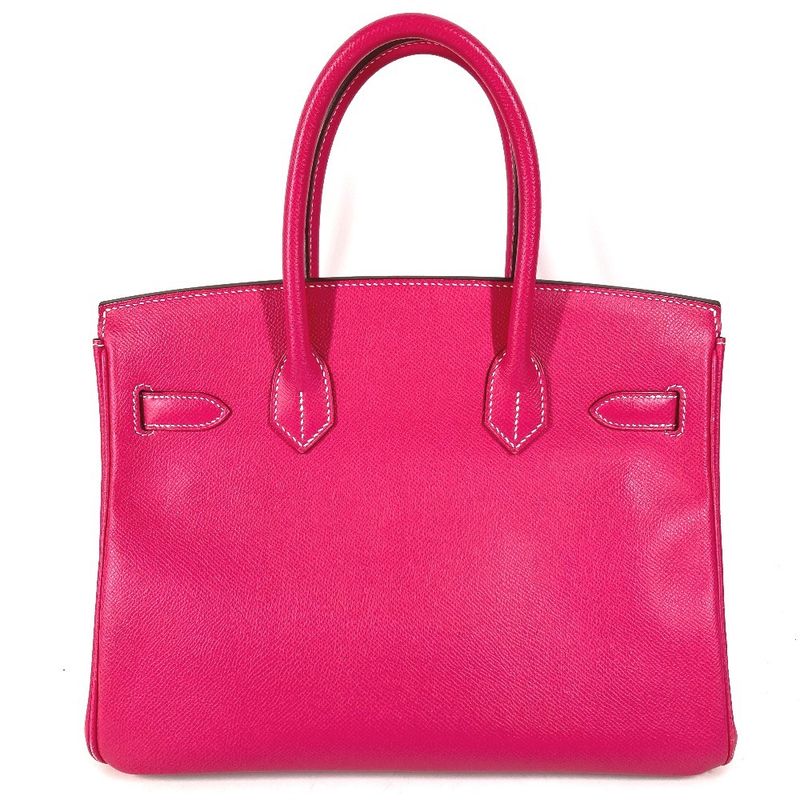 Hermes Handbag Birkin 30 Epsom Rose Tyrian Pink