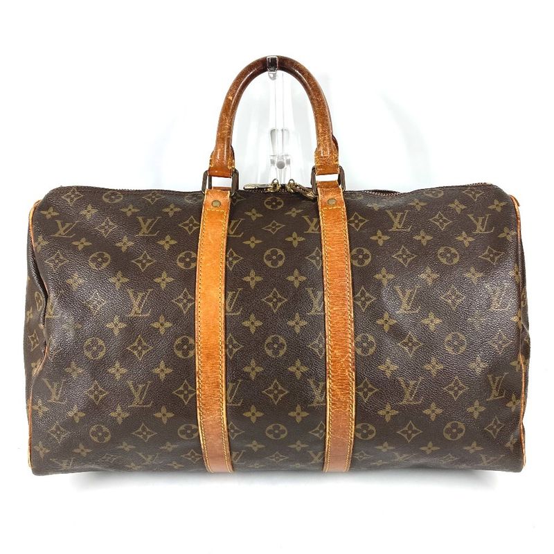 Louis Vuitton Boston Bag Keepall 45 Monogram Canvas Brown