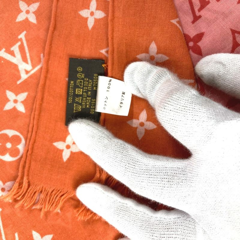 Louis Vuitton Shawl Etole Monogram Sunrise Orange Scarf