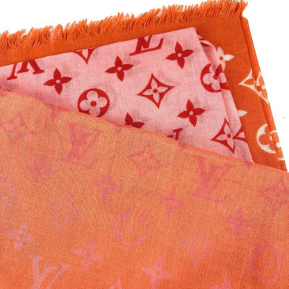 Louis Vuitton Shawl Etole Monogram Sunrise Orange Scarf