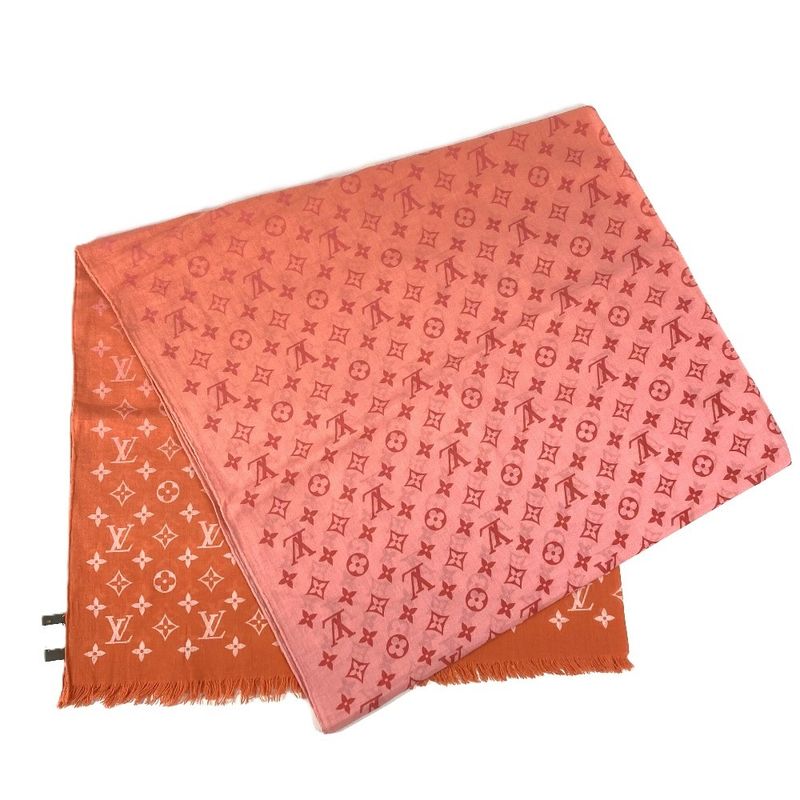 Louis Vuitton Shawl Etole Monogram Sunrise Orange Scarf
