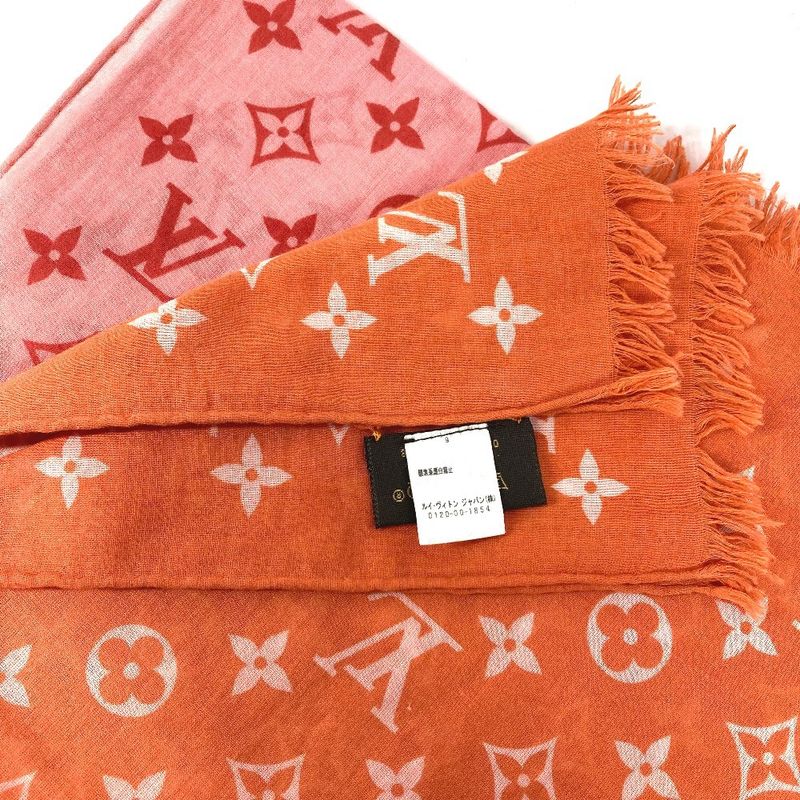 Louis Vuitton Shawl Etole Monogram Sunrise Orange Scarf