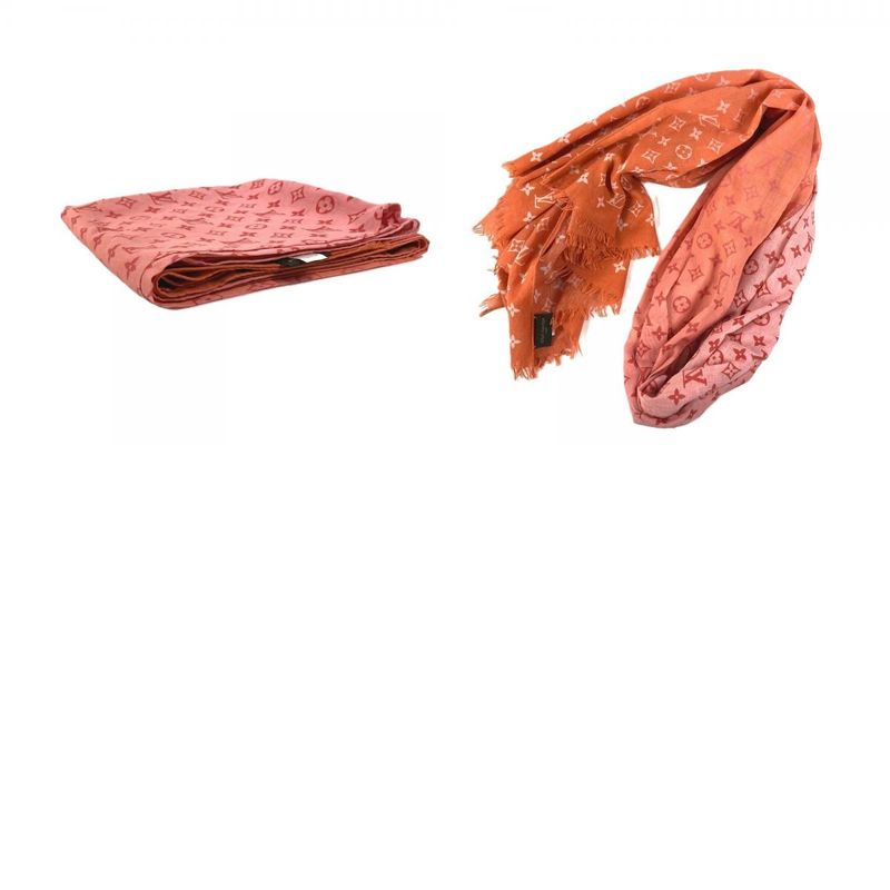 Louis Vuitton Shawl Etole Monogram Sunrise Orange Scarf