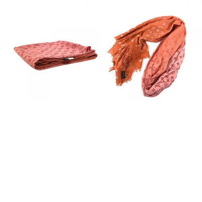 Louis Vuitton Shawl Etole Monogram Sunrise Orange Scarf