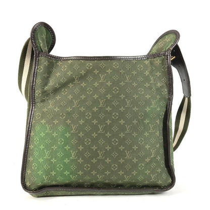 Louis Vuitton Shoulder Bag Besace Marie Kate Leather Canvas Khaki