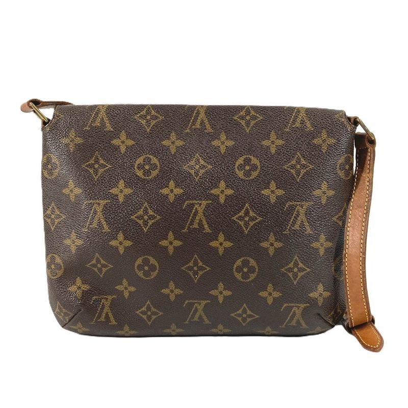 Louis Vuitton Shoulder Bag Musette Tango Monogram Canvas Brown