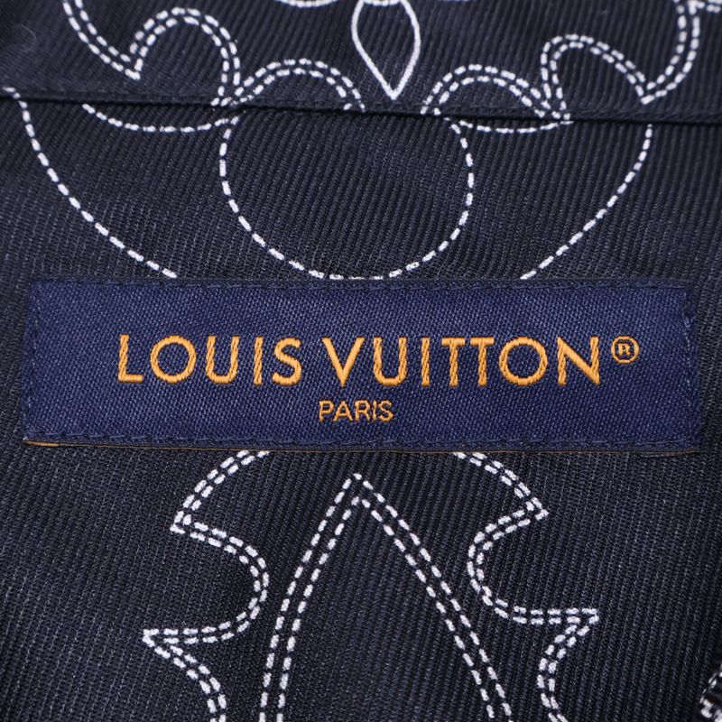 Louis Vuitton Mrr Printed Long Sleeve Silk Pajama Overshirt
