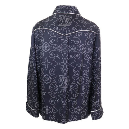 Louis Vuitton Mrr Printed Long Sleeve Silk Pajama Overshirt