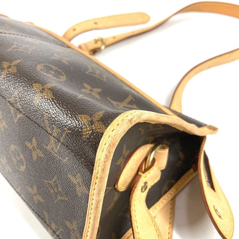 Louis Vuitton Shoulder Bag Popincourt Long Monogram Canvas Brown