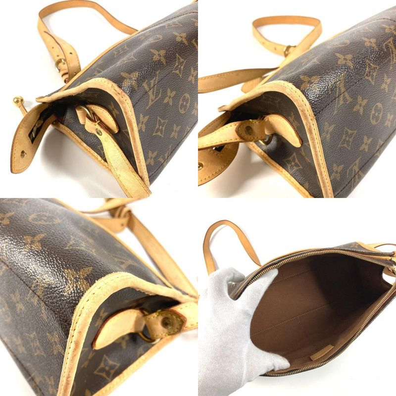 Louis Vuitton Shoulder Bag Popincourt Long Monogram Canvas Brown