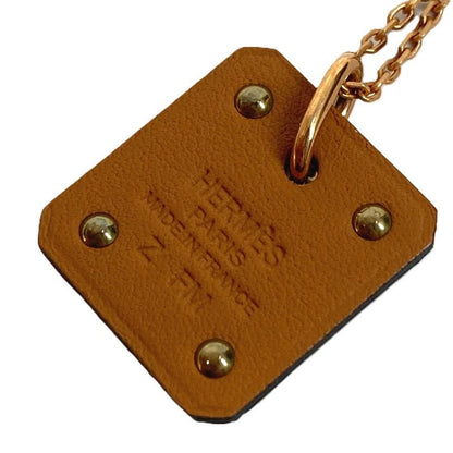 Hermes Necklace Asdukuru PM Asdukur PM Leather Black