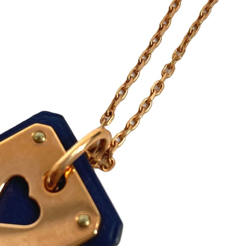 Hermes Necklace Asdukuru PM Asdukur PM Leather Black