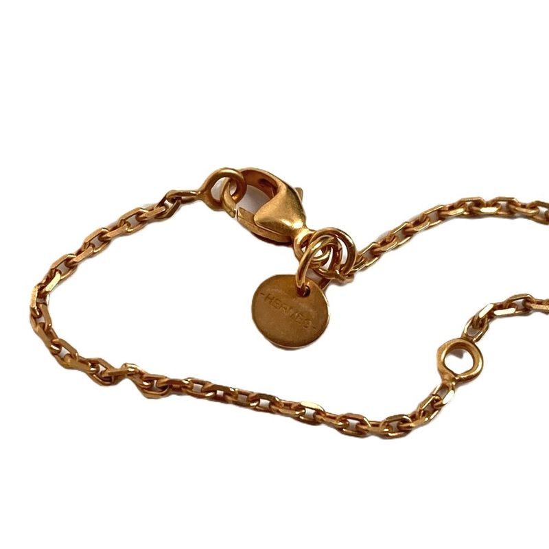 Hermes Necklace Asdukuru PM Asdukur PM Leather Black