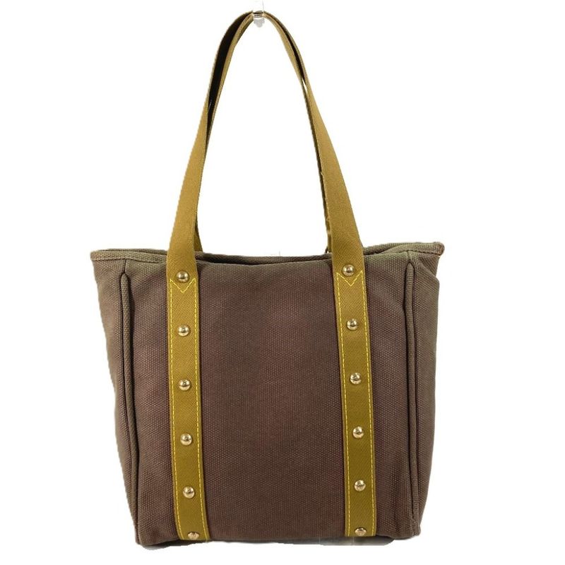 Louis Vuitton Shoulder Bag Cabas MM Cotton Khaki