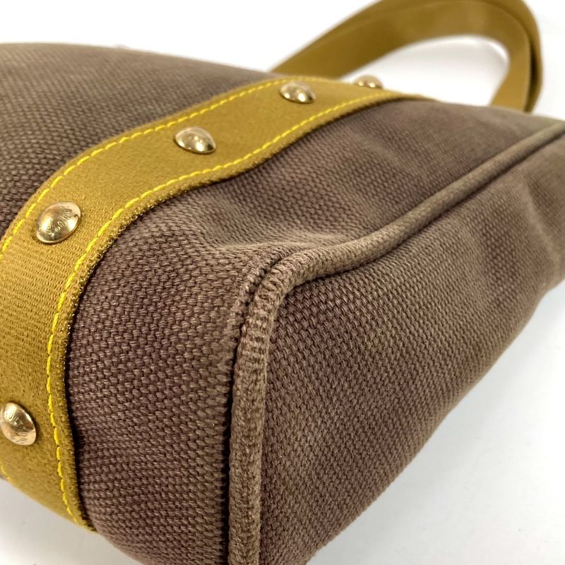 Louis Vuitton Shoulder Bag Cabas MM Cotton Khaki