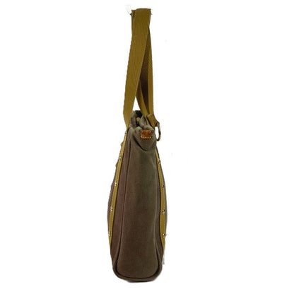Louis Vuitton Shoulder Bag Cabas MM Cotton Khaki