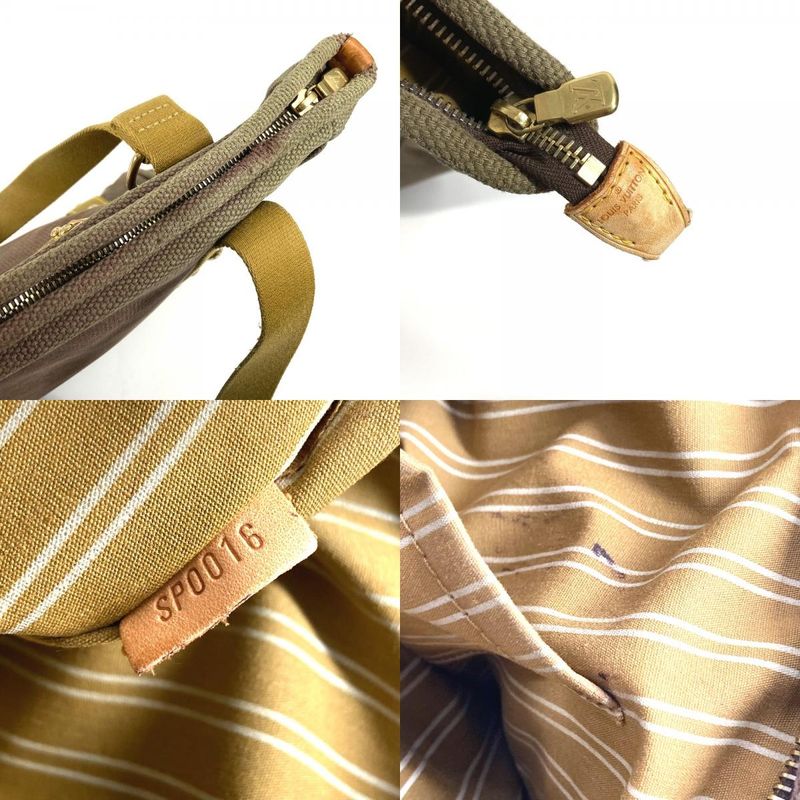 Louis Vuitton Shoulder Bag Cabas MM Cotton Khaki
