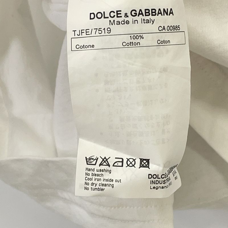 Dolce & Gabbana Tjfe White Cotton Digi Duck Tank Top 38